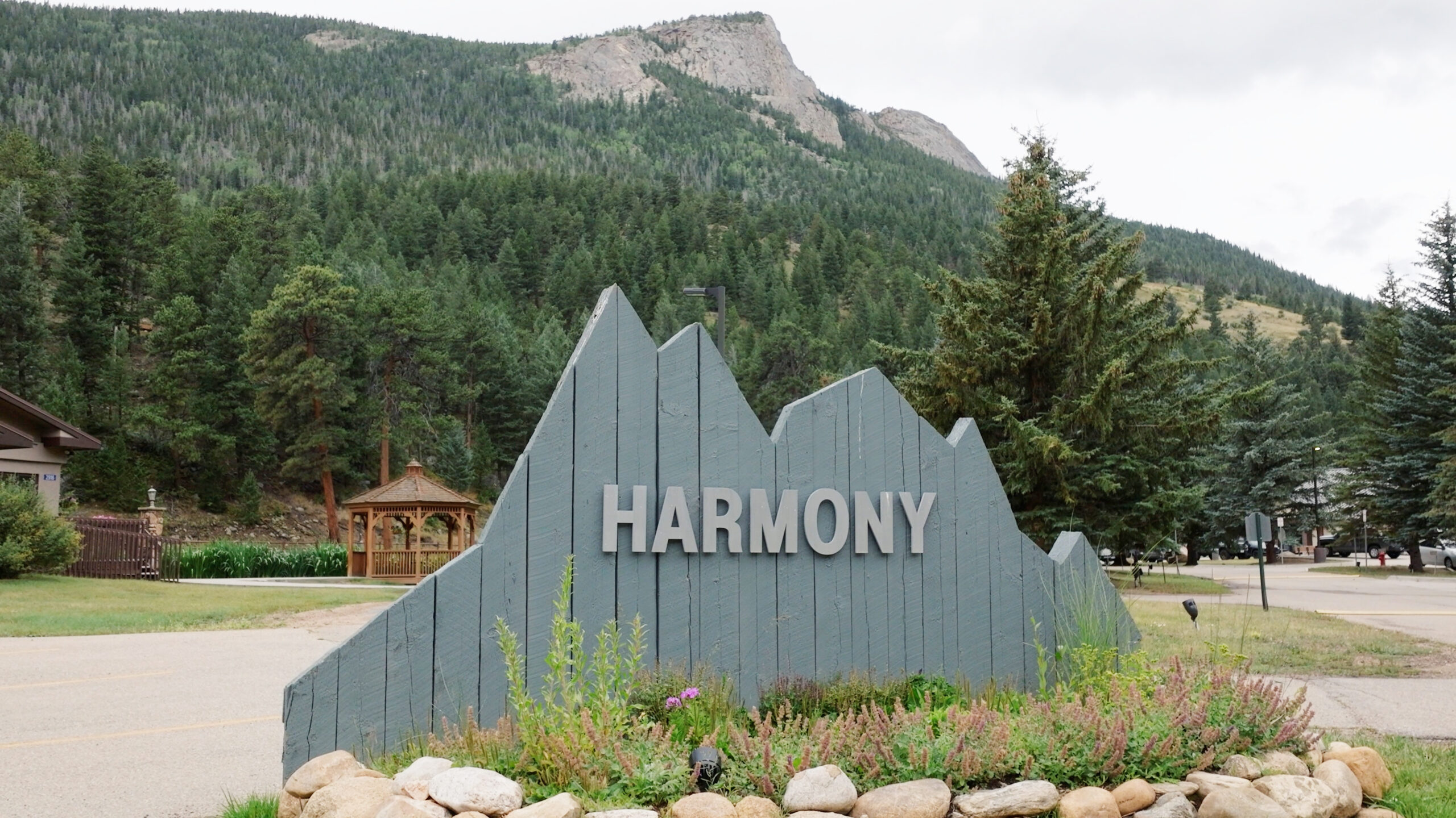 Picture of Harmony monument sign in front of the property